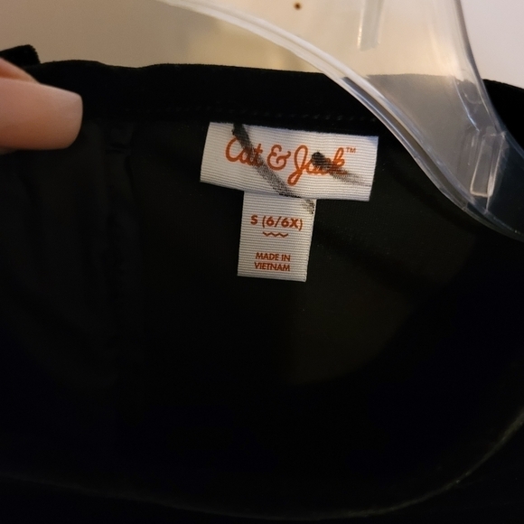 *NWOT* Girl's Cat & Jack tulle Dress Black Velvet Red Plaid - Picture 6 of 9